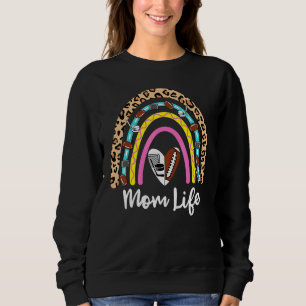 Football Hockey Mum Boho Rainbow Football Hockey Sweatshirt
