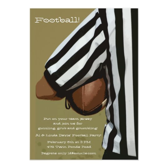 Football Hold Invitation