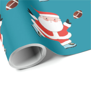 Football Holiday Gift Wrapping Paper