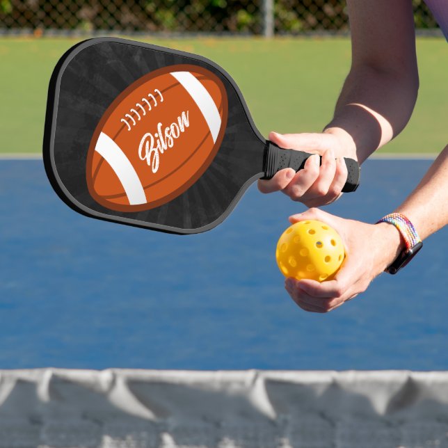 Football Illustration Cool Grunge Personalised Pickleball Paddle (Insitu)
