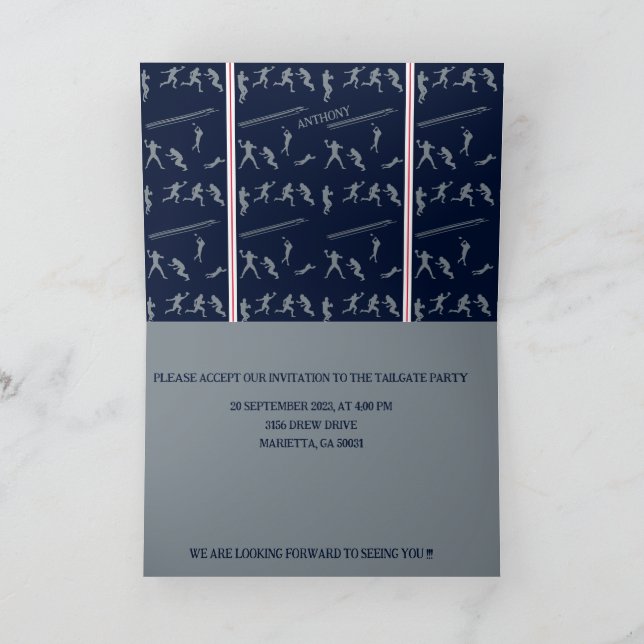 Football  invitation (Inside)