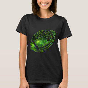 Football Irish Shamrock Lucky Clover St Patricks D T-Shirt