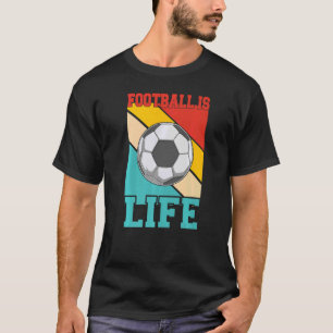 Football Is Life Soccer Retro Futbol Kids T-Shirt