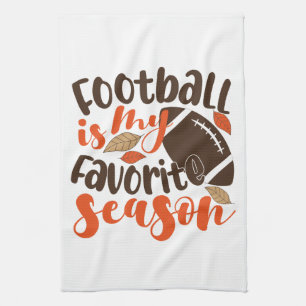 Football is My Favourite Sesaon Tea Towel