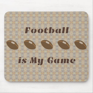 Football is my Game with Footballs Mouse Mat