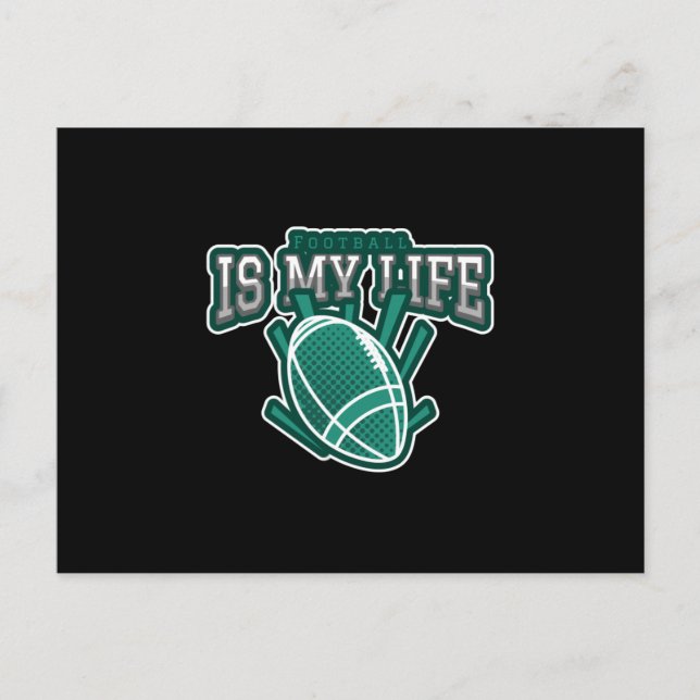 Football is my life postcard (Front)