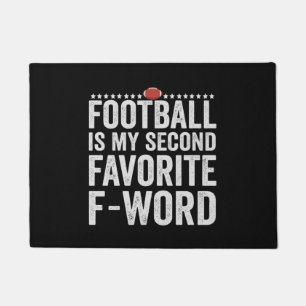 Football is my Second Favourite F Word Funny Gift Doormat