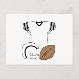 Football Jersey and Helmet Tshirts and Gifts Postcard