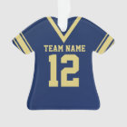 Football Jersey Blue Gold Uniform