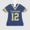 Football Jersey Blue Gold Uniform