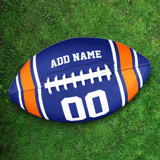 Football Jersey Blue|Orange Personalized American Football