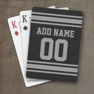 Football Jersey - Customise with Your Info Playing Cards