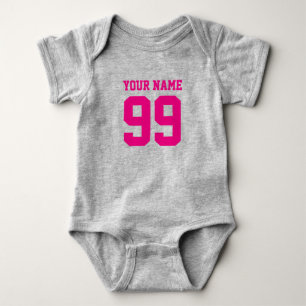 Football jersey girl bodysuit Cute baby clothing