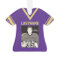 Football Jersey Purple Gold Uniform with Photo