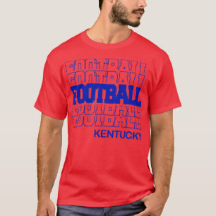 Football Kentucky in Modern Stacked Lettering T-Shirt