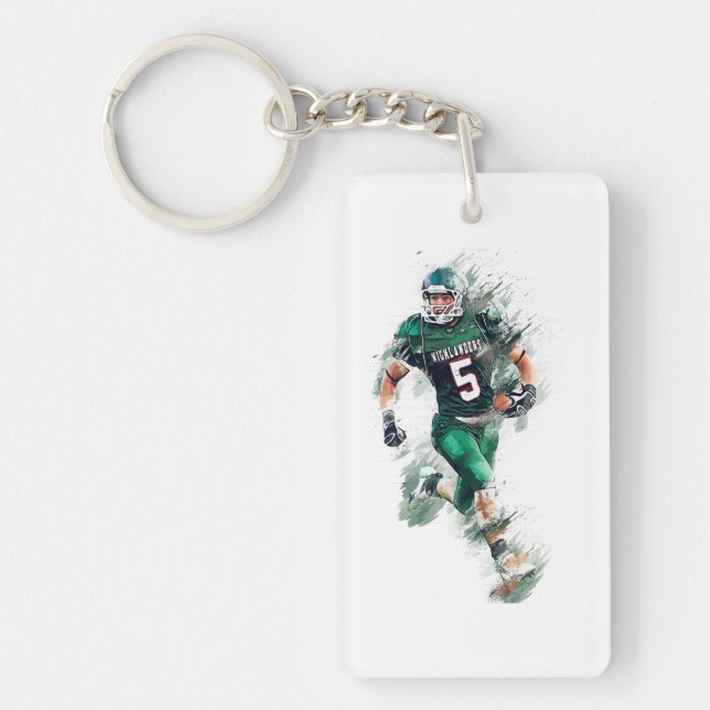 Football Key Ring (Front)