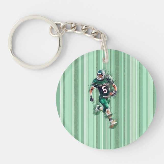 Football Key Ring (Front)