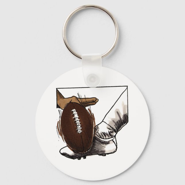 Football Kick T-shirts and Gifts Key Ring (Front)