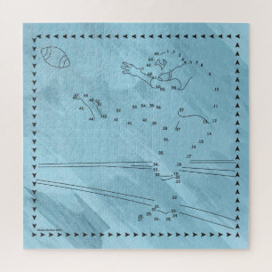 Football Kicker Connect The Dots Jigsaw Puzzle