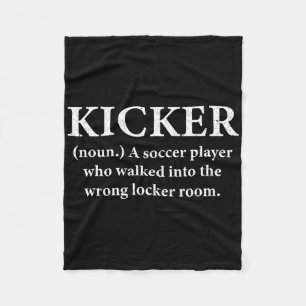 Football Kicking Kicker Definition Football Kicker Fleece Blanket