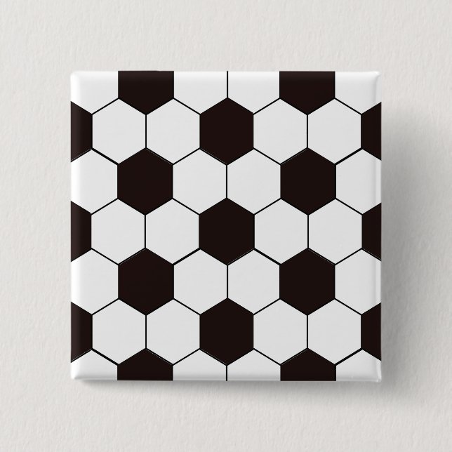 Football Kids Soccer pattern Footballer birthday 15 Cm Square Badge (Front)