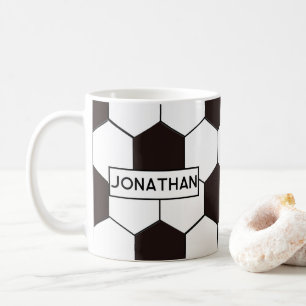 Football Kids Soccer pattern Footballer birthday Coffee Mug