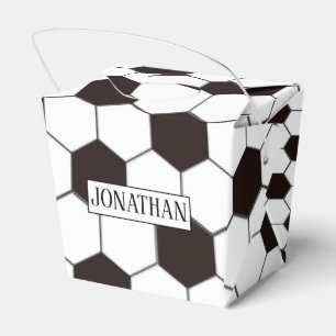 Football Kids Soccer pattern Footballer birthday Favour Box