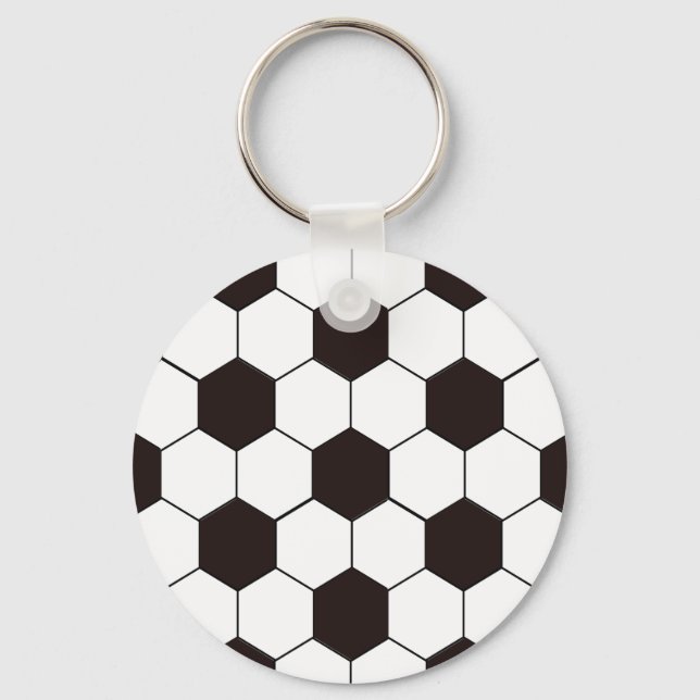 Football Kids Soccer pattern Footballer birthday Key Ring (Front)
