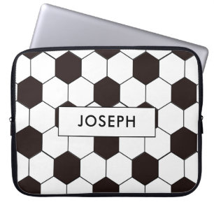 Football Kids Soccer pattern Footballer birthday Laptop Sleeve