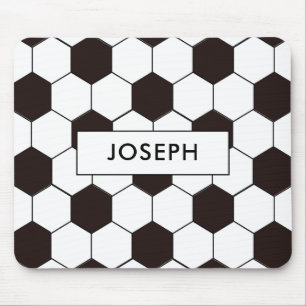 Football Kids Soccer pattern Footballer birthday Mouse Mat