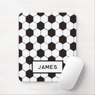 Football Kids Soccer pattern Footballer birthday Mouse Mat