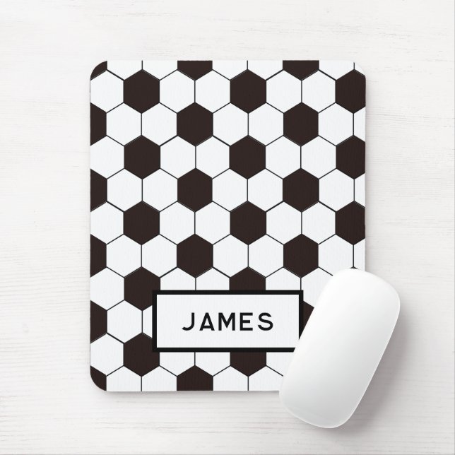 Football Kids Soccer pattern Footballer birthday Mouse Mat (With Mouse)