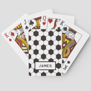 Football Kids Soccer pattern Footballer birthday Playing Cards