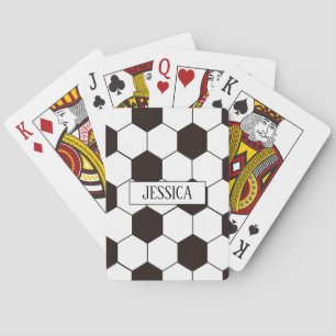 Football Kids Soccer pattern Footballer birthday Playing Cards