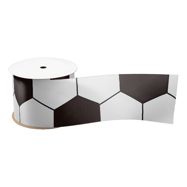 Football Kids Soccer pattern Footballer birthday Satin Ribbon (Spool)