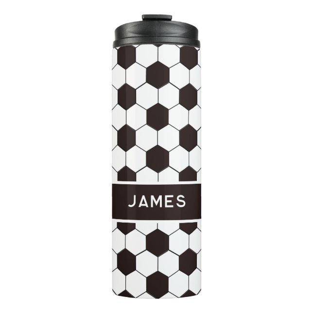 Football Kids Soccer pattern Footballer birthday Thermal Tumbler (Front)