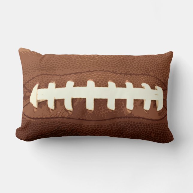Football Laces Graphic Lumbar Cushion (Front)