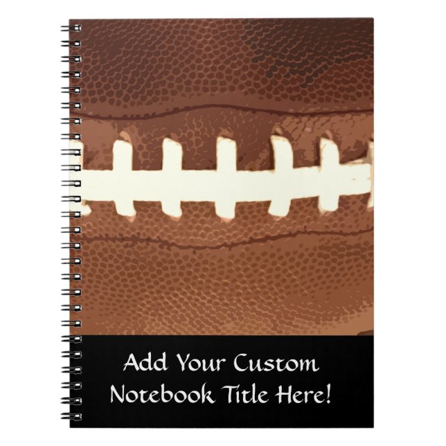 Football Laces Graphic Notebook (Front)