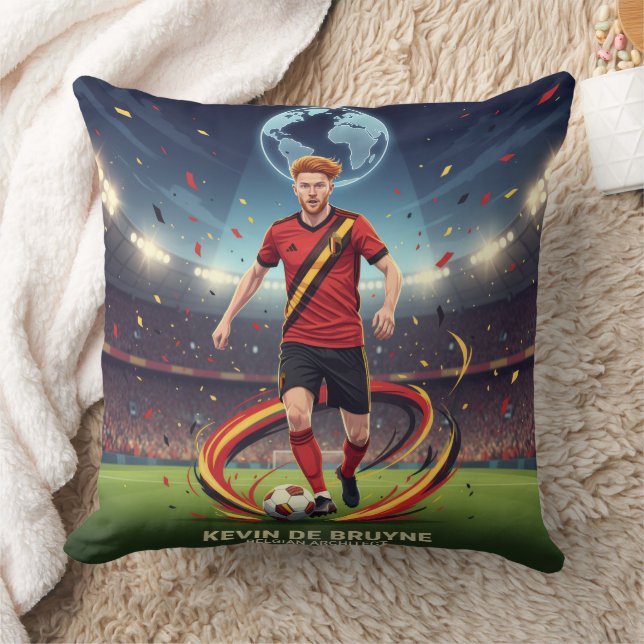 Football Legend Inspired Throw Pillow (Blanket)