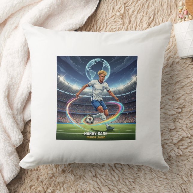 Football Legend Inspired Throw Pillow (Blanket)