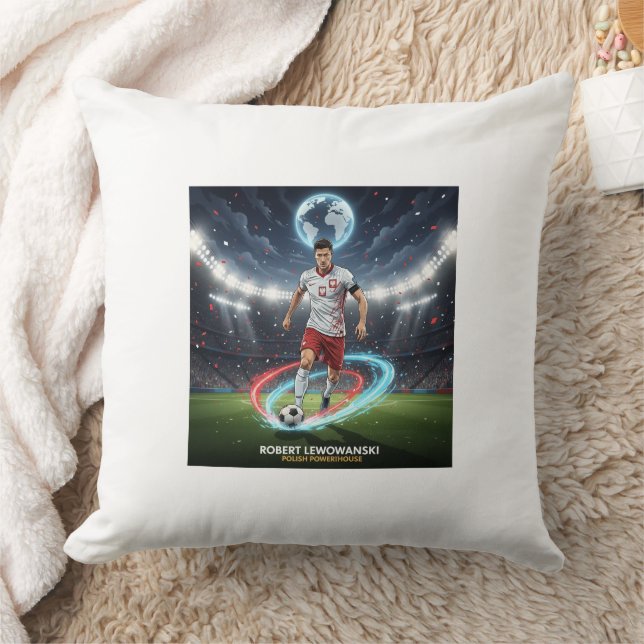 Football Legend Inspired Throw Pillow (Blanket)