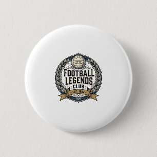 Football Legends Club Vintage Soccer Shirt Design_ 6 Cm Round Badge