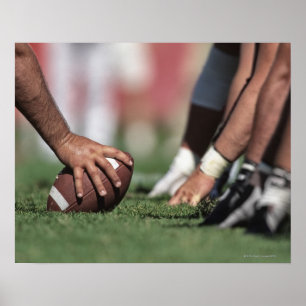 Football line of scrimmage poster