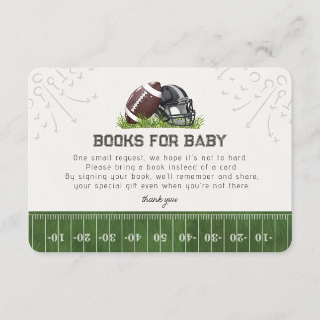 Football Little All Star Books for Baby Insert (Front)