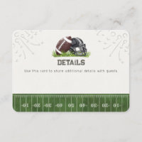 Football Little All star Invite Details Insert