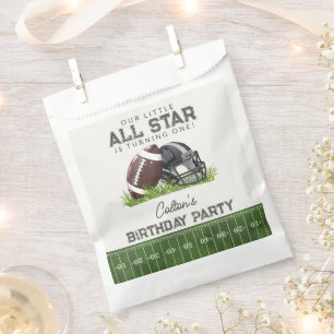 Football Little All Star Touchdown Birthday Party Favour Bags