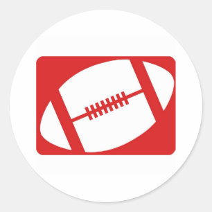 Football Logo Classic Round Sticker