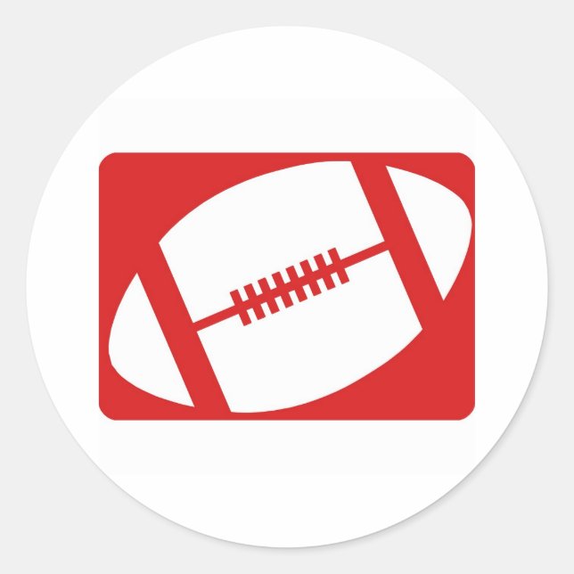 Football Logo Classic Round Sticker (Front)