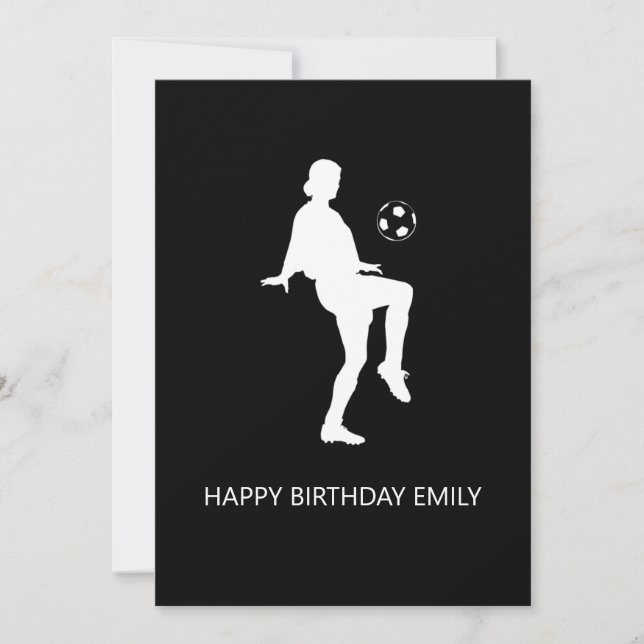 football lover girl happy birthday (Front)