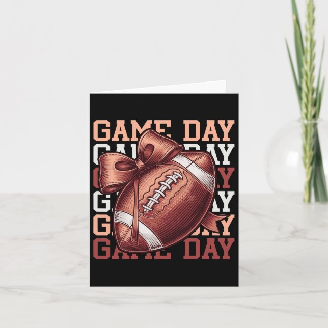 Football Lovers Game Day Season Football Fan Men W Card (Front)